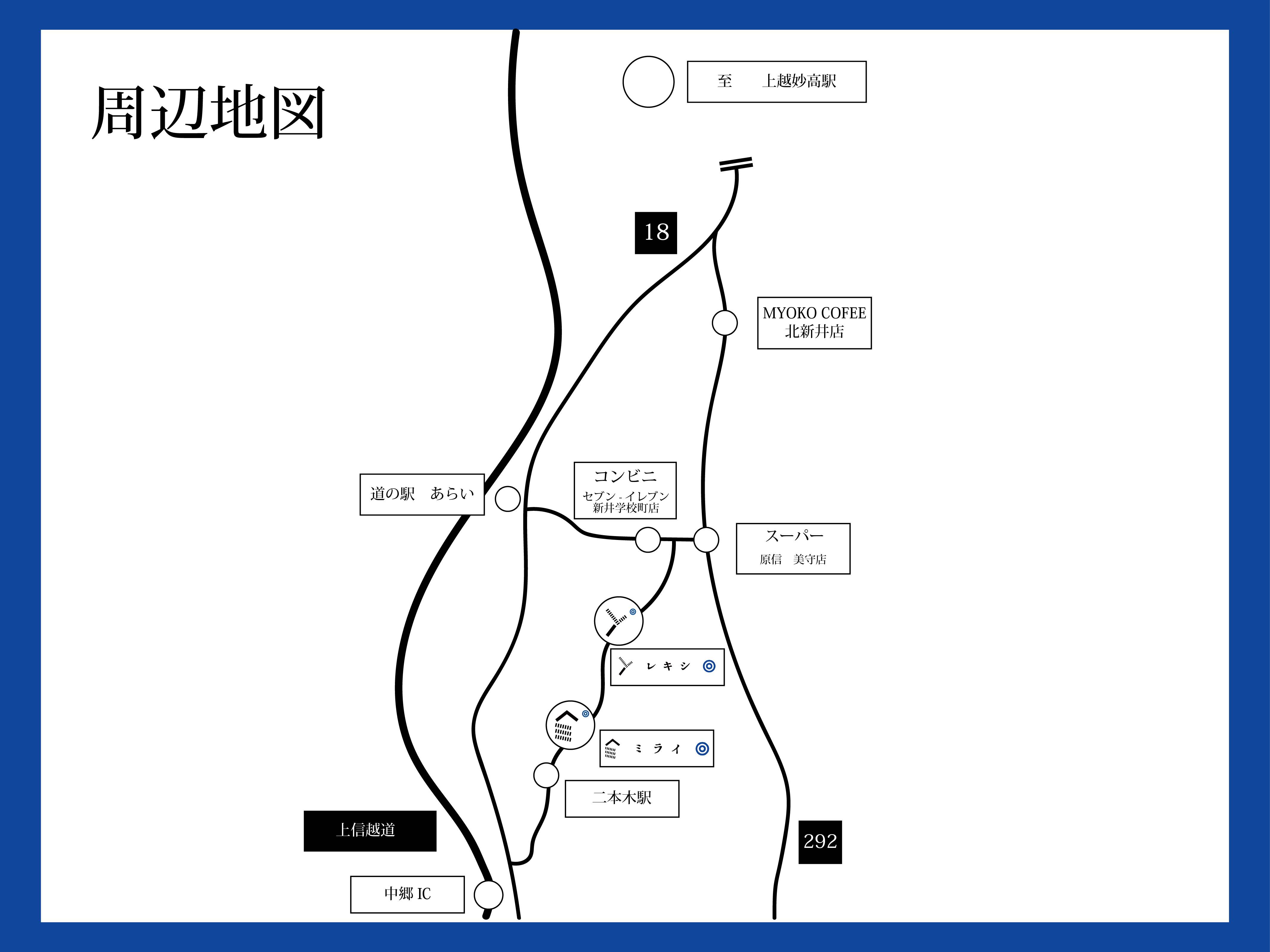 レキシ・ミライ周辺地図